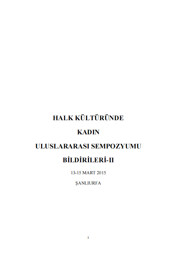 Kadın Sempozyumu İkinci Cilt - Baskı