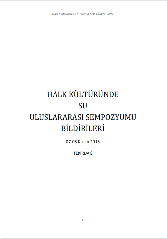 Halk Kültüründe Su Uluslararası Sempozyumu